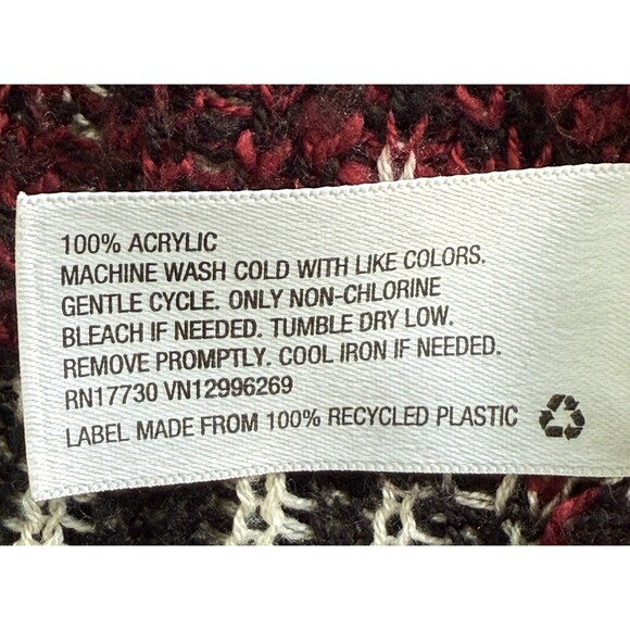 Women's Boho Tribal Aztec Knit Cardigan Sweater Open Front Draped Waterfall XS/S - Picture 6 of 8